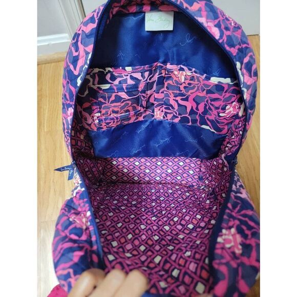 Vera Bradley-Katalina Pink Campus Backpack - Picture 8 of 10